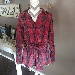 Maurices Plaid Tunic size 1X